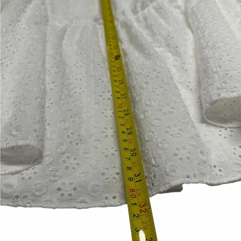 1. State Size Large White Eyelet Tiered Maxi Skirt - Picture 3 of 5